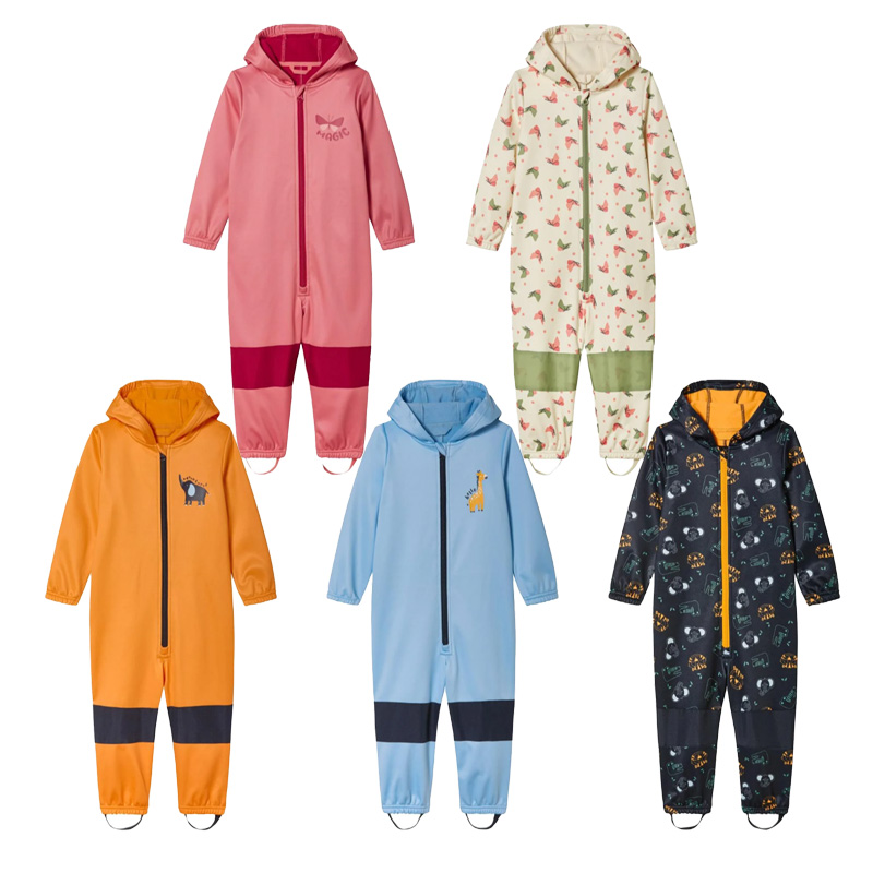 Cotton Baby Onesies Zipper - Children's Outdoor Soft-Shell Onesies Are Waterproof