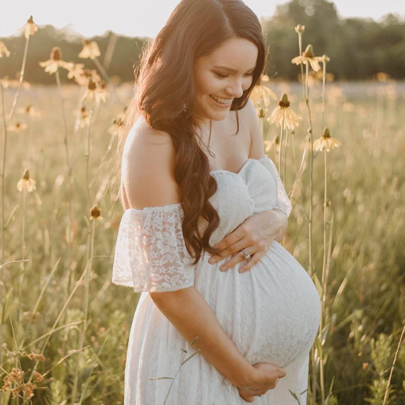 Pregnant Women Off Shoulder Ru - Maternity Wear review and price